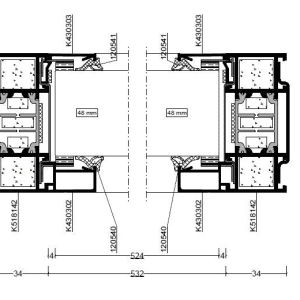 Fereastra rezistenta la foc 90 minute 600x1400mm – Fixa - Imagine 3