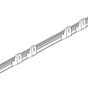 Cremaliera CR6-600 – Nylon Rack 6, 1 m, 6 puncte prindere, 600 kg - Imagine 2