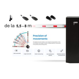 Bariera ZUMA BL 5,5 m - 8 m – Motorline, Kit acces auto, motor brushless 24 V, IP55 - Imagine 1