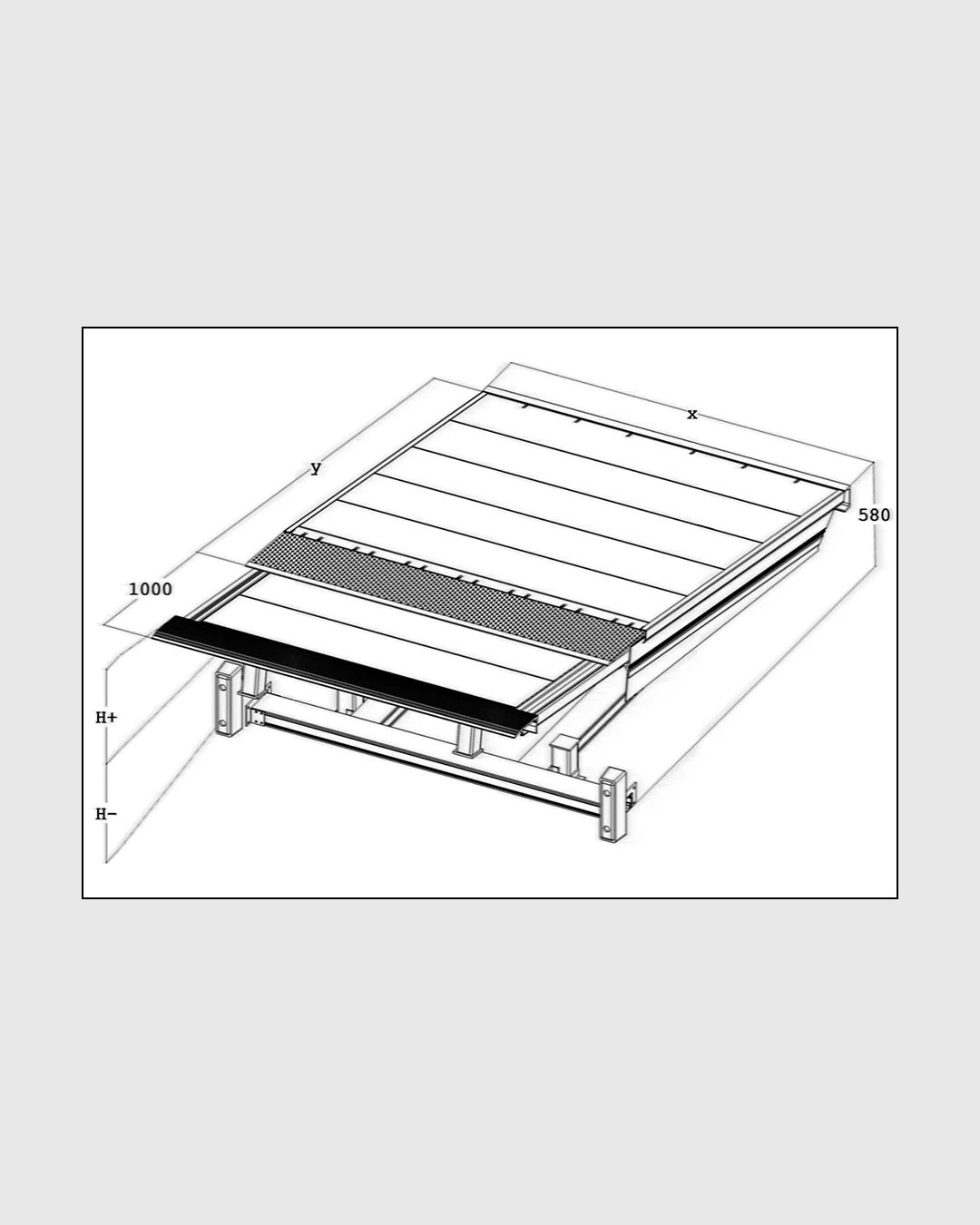 rampa incarcare telescopica aluminiu depozit frigorific