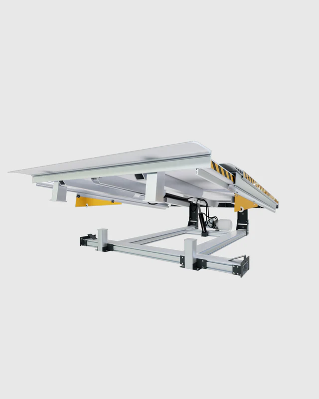 rampa incarcare aluminiu cu buza telescopica 6t depozit